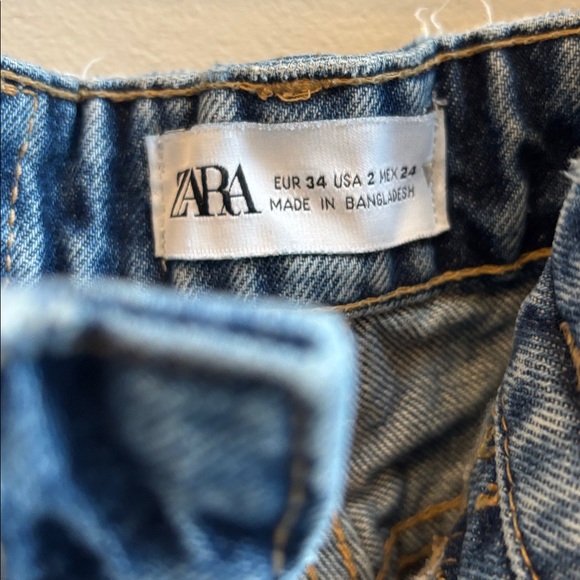 Zara Button Fly Straight Leg Jeans - Picture 4 of 5